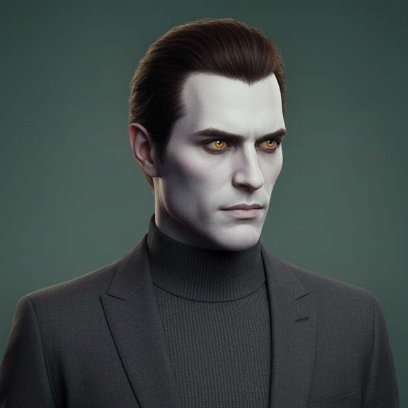 Vampire : sa longévité lui a donné une vue d’ensemble sur les marques à travers les siècles. Son regard hypnotique lui permet de resquiller dans les transports en commun.